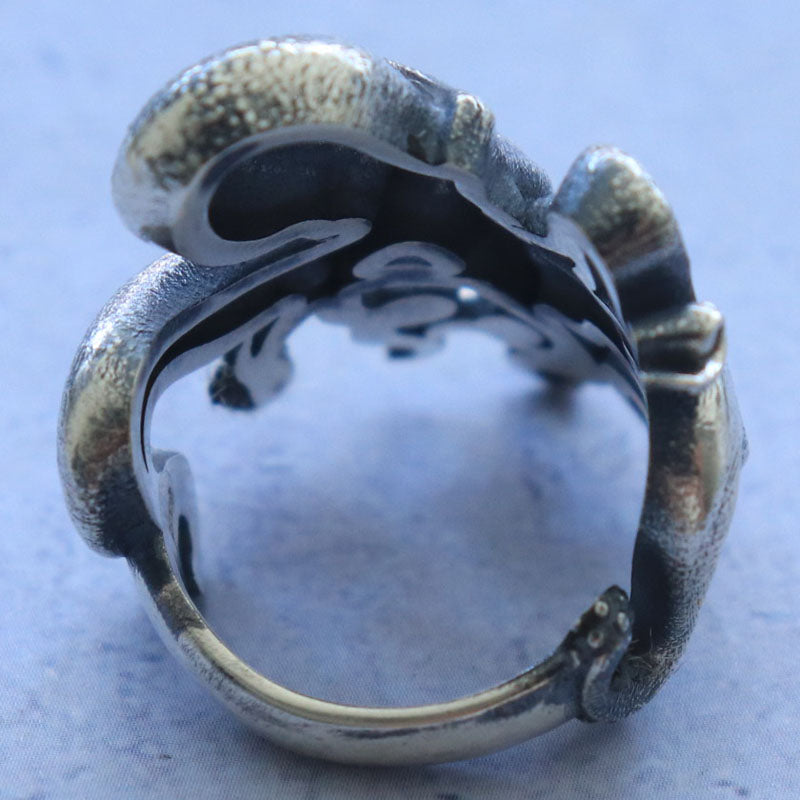 SheCrown 14g Kraken Gothic Octopus Tentacles Rings Real 925 Solid Sterling Silver Rings Many Sizes 7-13